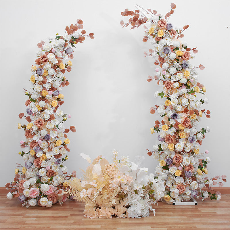 DWD001 Artificial flower arch wedding floral arch event flower decorations