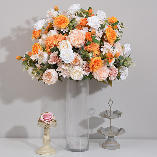 DWD106 Simulated 70cm rose hydrangea flower ball table ball decor wedding party floral centerpiece