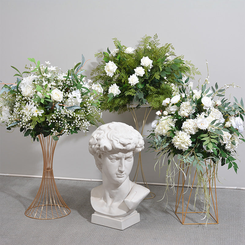 DWD108 Artifical greenery rose ball green plant table ball decor wedding party ceremony floral centerpiece