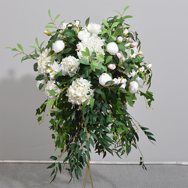 DWD108 Artifical greenery rose ball green plant table ball decor wedding party ceremony floral centerpiece