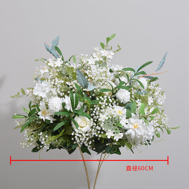 DWD108 Artifical greenery rose ball green plant table ball decor wedding party ceremony floral centerpiece