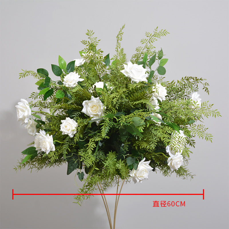 DWD108 Artifical greenery rose ball green plant table ball decor wedding party ceremony floral centerpiece