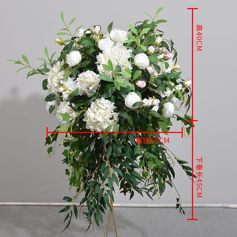 DWD108 Artifical greenery rose ball green plant table ball decor wedding party ceremony floral centerpiece