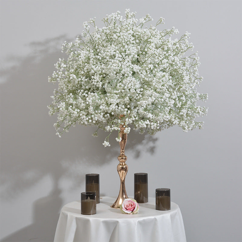 DWD112 High quality soft touch PU babybreath ball table decor wedding party ceremony floral centerpiece
