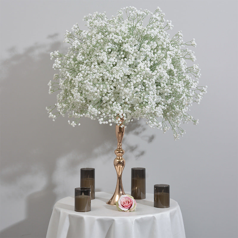 DWD112 High quality soft touch PU babybreath ball table decor wedding party ceremony floral centerpiece