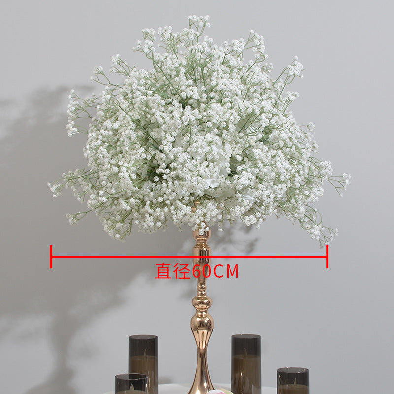 DWD112 High quality soft touch PU babybreath ball table decor wedding party ceremony floral centerpiece