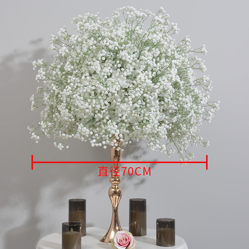 DWD112 High quality soft touch PU babybreath ball table decor wedding party ceremony floral centerpiece