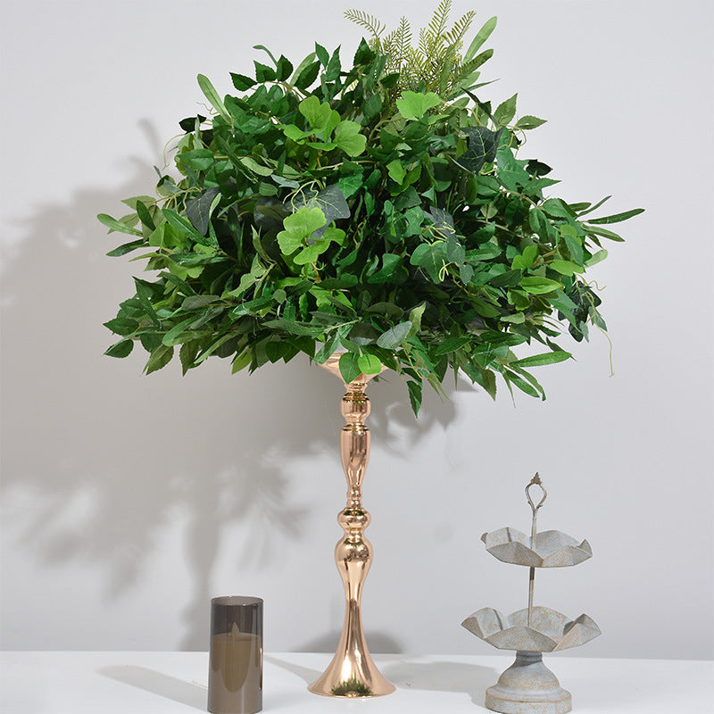 DWD115 Artificial greenery ball green plant table runner centerpiece row decor wedding party porch decoration