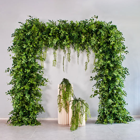 DWD126 New arrival 2.4*2.4m green plant square arch greenery door arch background wedding party floral backdrop