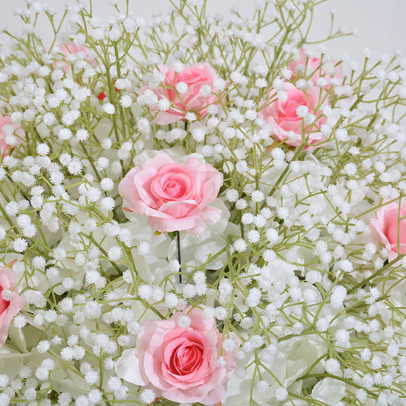 DWD128 High quality 60cm babybreath rose flower ball table centerpiece decor wedding ceremony floral arrangement
