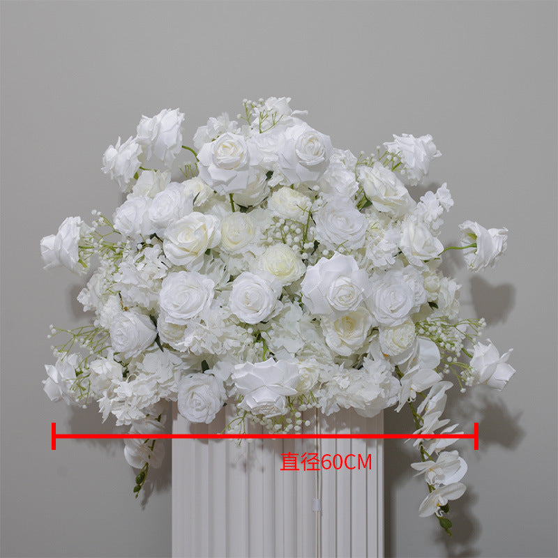 DWD169 New style white rose flower arch  table decor background wedding party floral backdrop arrangement
