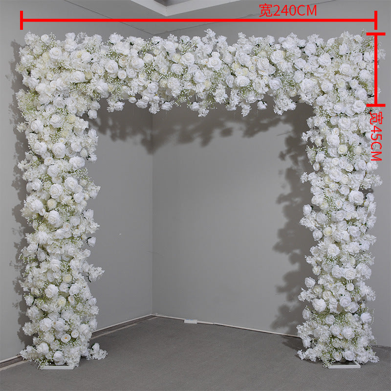 DWD169 New style white rose flower arch  table decor background wedding party floral backdrop arrangement