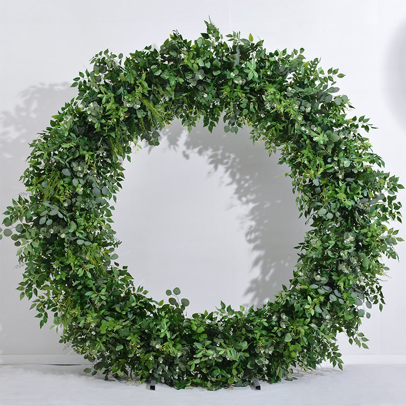 DWD174 New style 2m greenery round arch green plant decor background wedding party floral backdrop arrangement