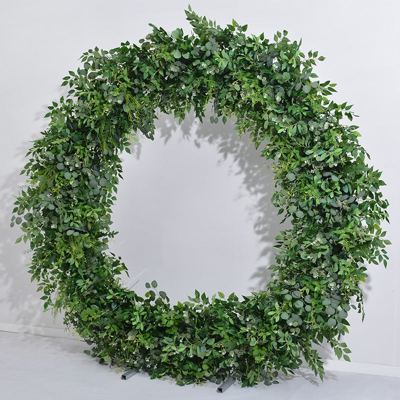 DWD174 New style 2m greenery round arch green plant decor background wedding party floral backdrop arrangement
