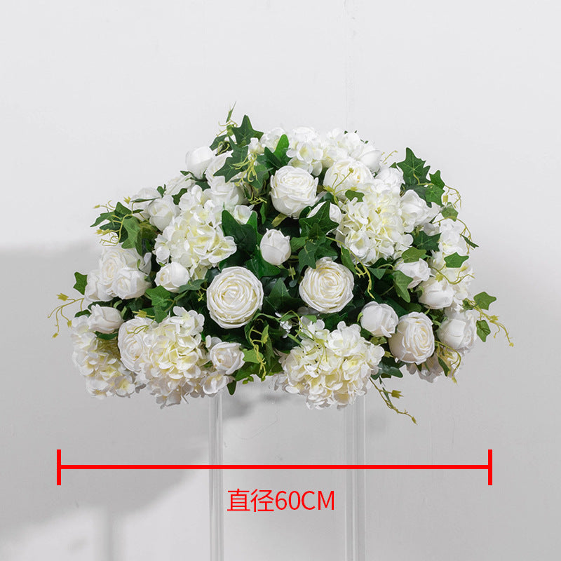 DWD183 Artificial hydrangea rose flower ball table centerpiece decor wedding event arrangement