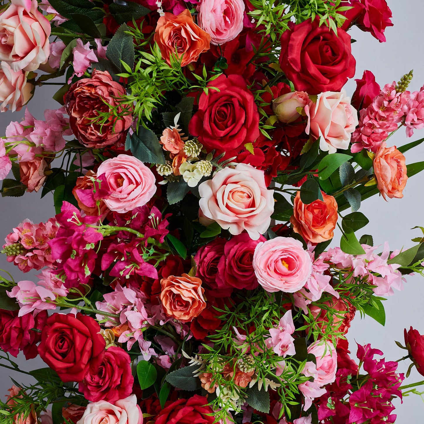 DWD195 Artificial 210+230cm hot-pink horn arch background wedding event floral arrangement porch decor