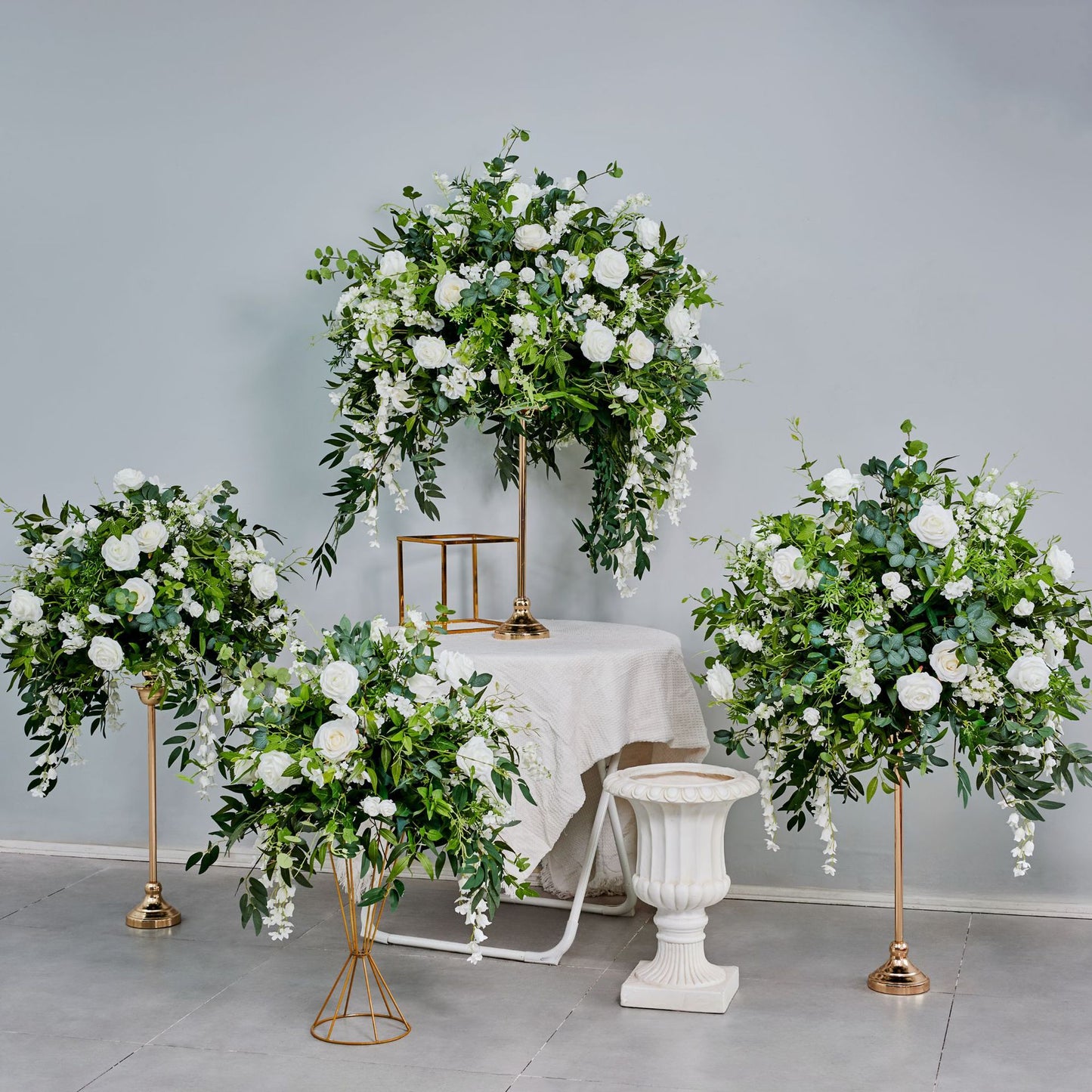 DWD198 New style greenery rose flower ball green plant table centerpiece decor wedding event floral arrangement props