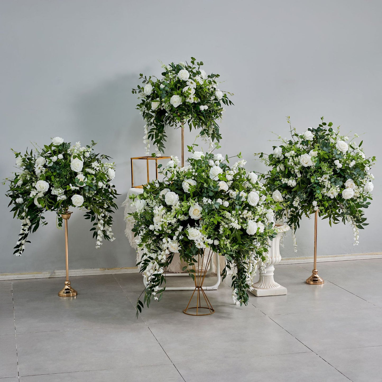 DWD198 New style greenery rose flower ball green plant table centerpiece decor wedding event floral arrangement props