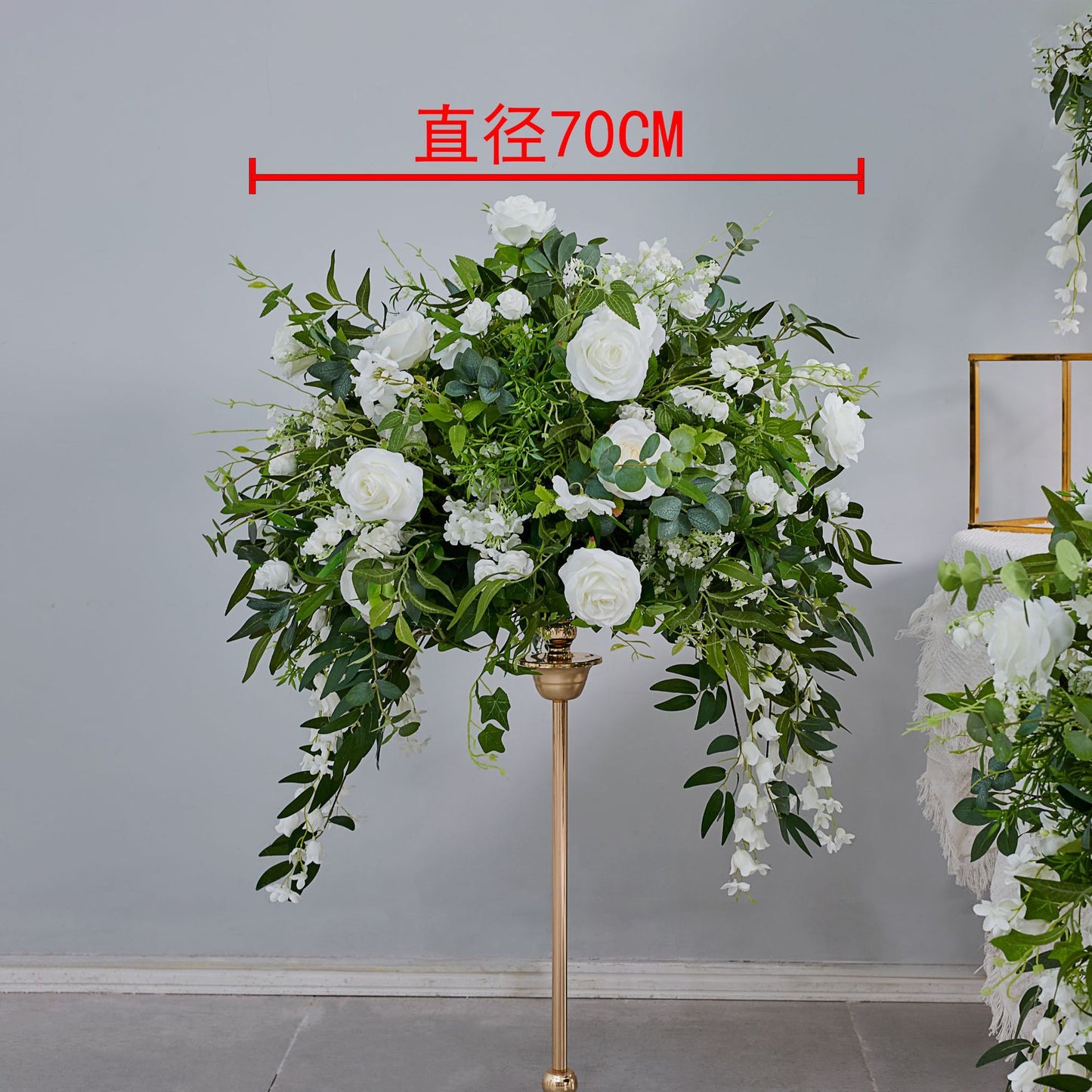 DWD198 New style greenery rose flower ball green plant table centerpiece decor wedding event floral arrangement props