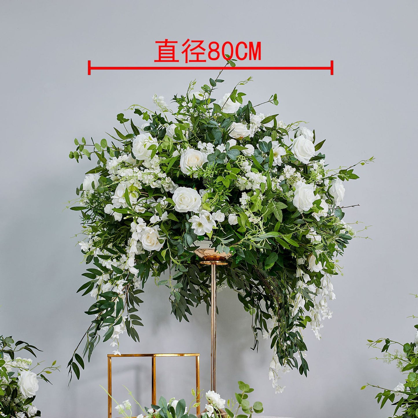 DWD198 New style greenery rose flower ball green plant table centerpiece decor wedding event floral arrangement props