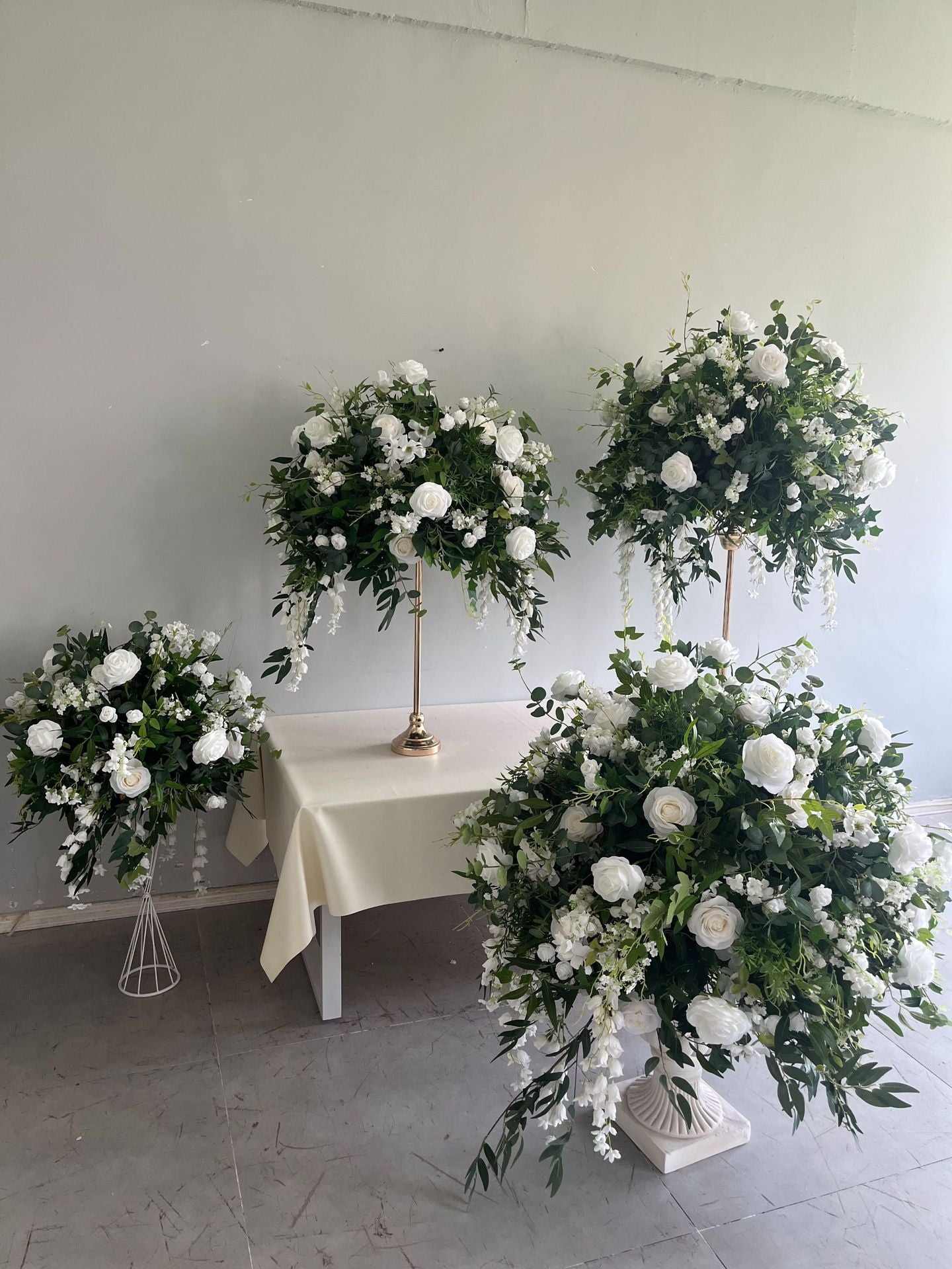 DWD198 New style greenery rose flower ball green plant table centerpiece decor wedding event floral arrangement props