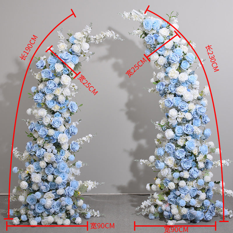 DWD002 colorful artificial flower arch wedding arch floral arrangement