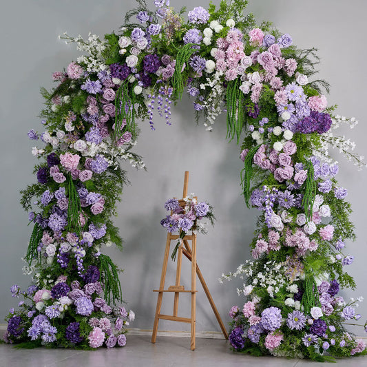 DWD203 New arrival 260cm height U arch pastoral flower crafts background wedding party floral porch arrangement