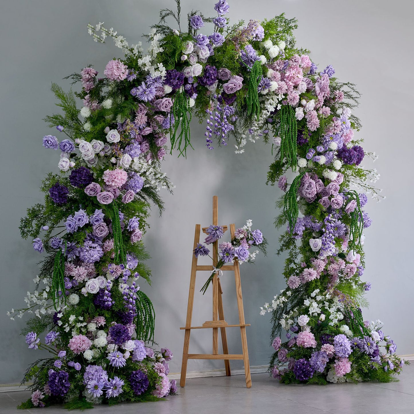 DWD203 New arrival 260cm height U arch pastoral flower crafts background wedding party floral porch arrangement