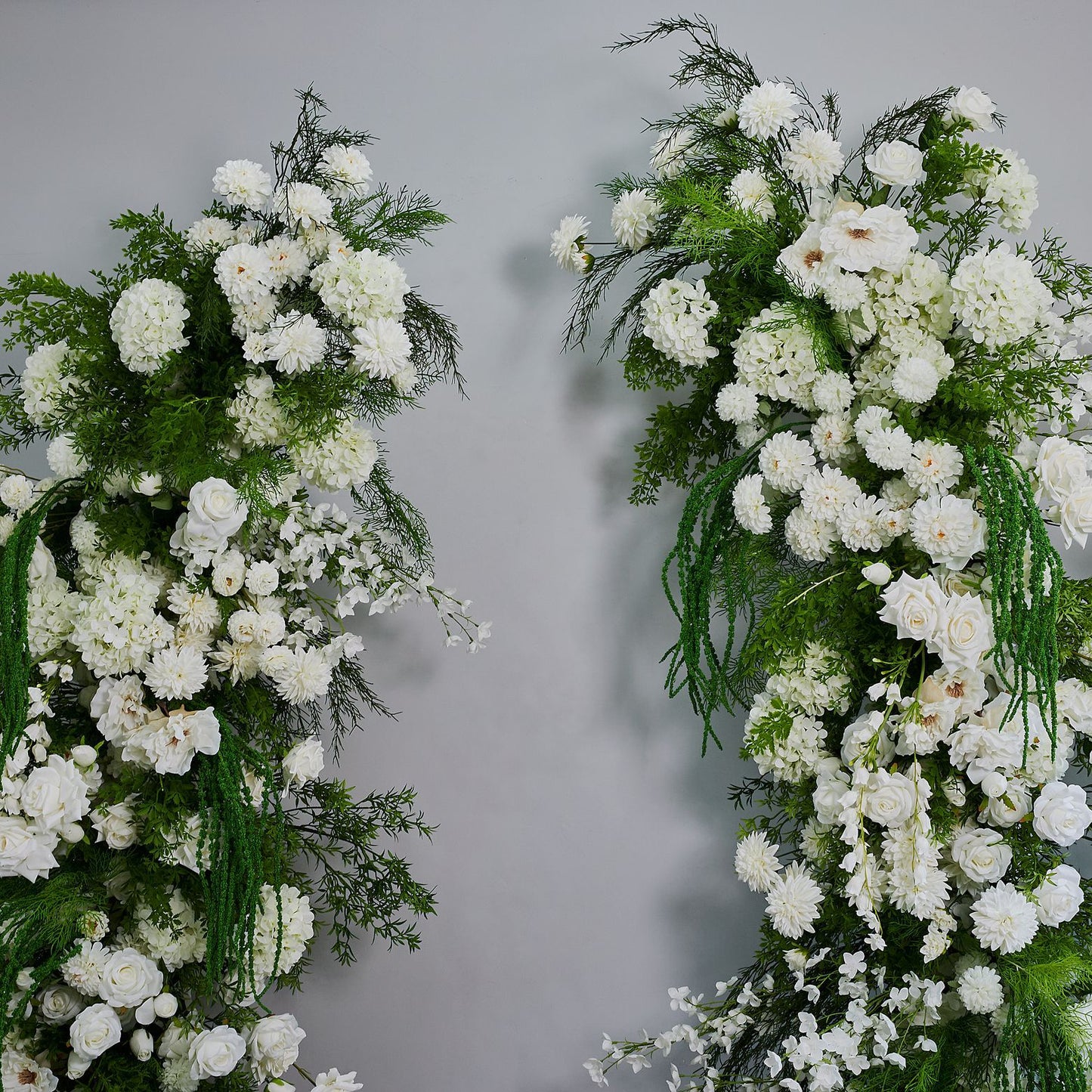 DWD204 New garden style 210+230cm greenery horn arch backdrops wedding event floral arrangement porch decor