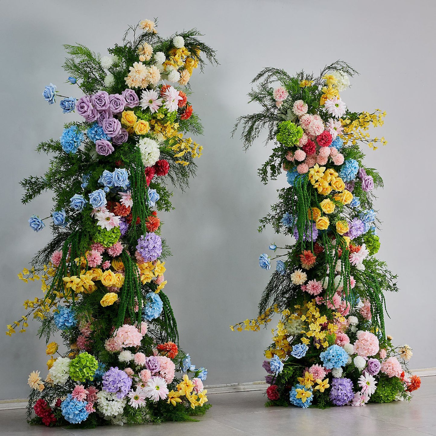 DWD212 New arrival 210+230cm colorful horn arch pastoral flower crafts wedding event floral arrangement