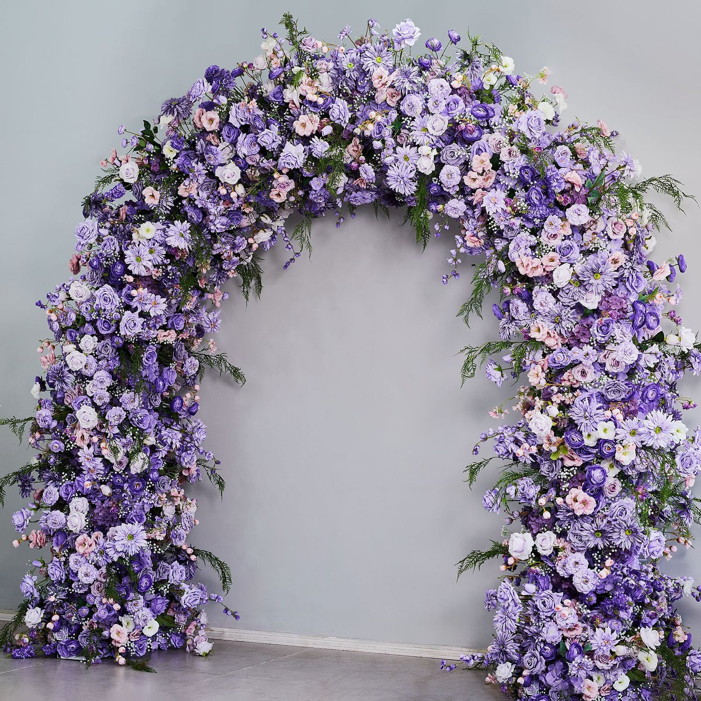 DWD216 New style 2.6*2.6m purple series arch flower decor wedding party floral arrangement