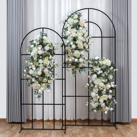 DWD022 Artificial colorful floral runner floor decor table flower wedding floral arrangement
