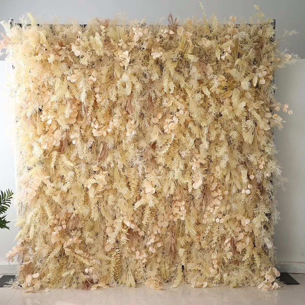 DWD234Custom Size & Color Floral Backdrop Wall Flower Wall Wedding Photo Booth/Ceremony Decor