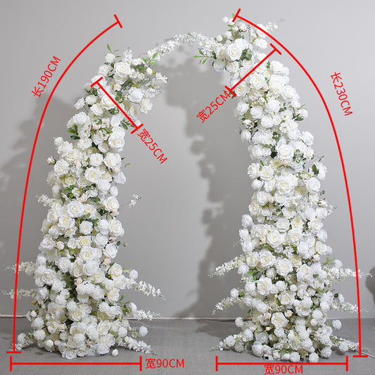 DWD002 colorful artificial flower arch wedding arch floral arrangement