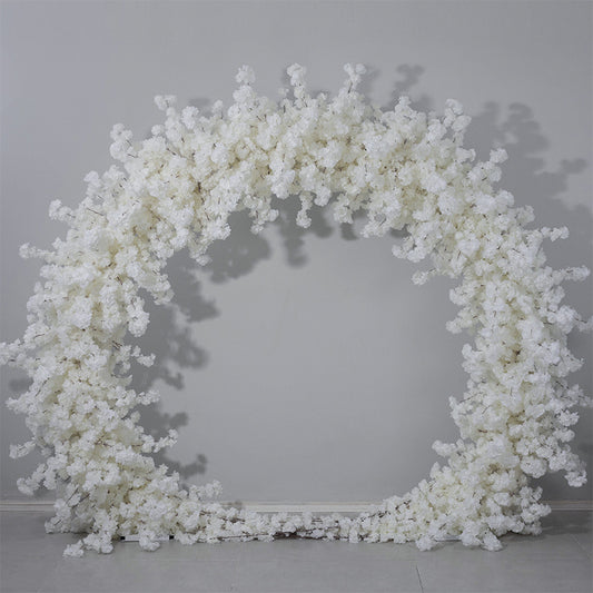 DWD034 New style artificial 2*2.4m round cherry blossom arch wedding event floral arrangement