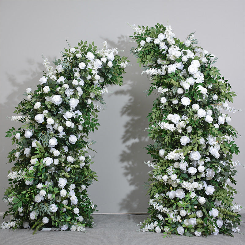 DWD004 New style big green plant rose arch wedding decoration floral arch
