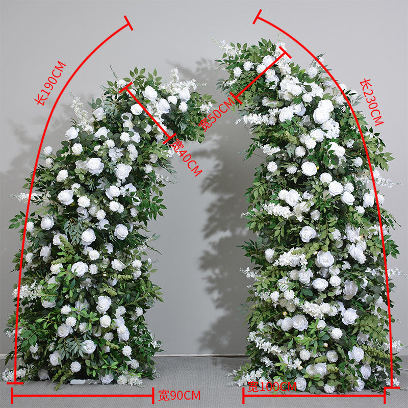 DWD004 New style big green plant rose arch wedding decoration floral arch