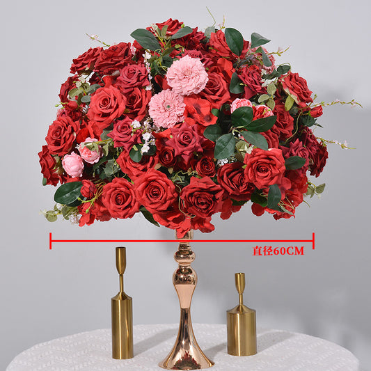 DWD082 Hot sale 60cm flower ball table ball decor wedding party floral centerpiece