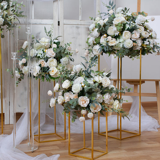 DWD092 Hot sale colorful flower greenery ball table ball decor wedding event ceremony floral centerpiece