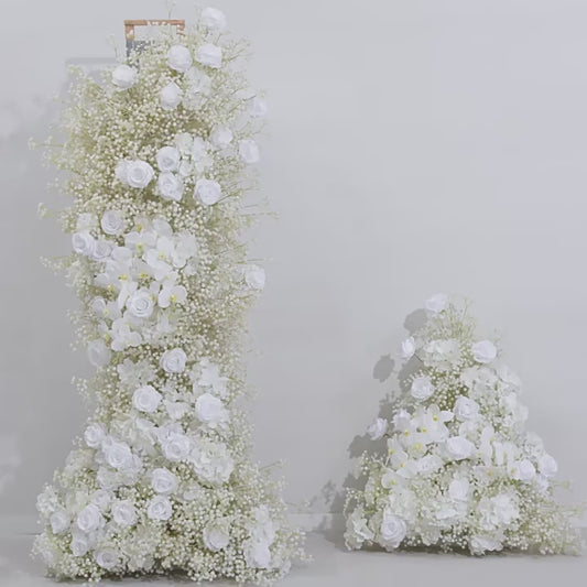 DWD019 New style fake babybreath rose arrangement artificial floral art wedding background
