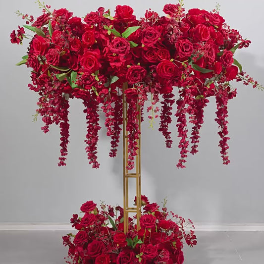 DWD029 Luxury artificial 120cm table flower centerpiece table decor wedding floral arrangement