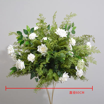 DWD108 Artifical greenery rose ball green plant table ball decor wedding party ceremony floral centerpiece