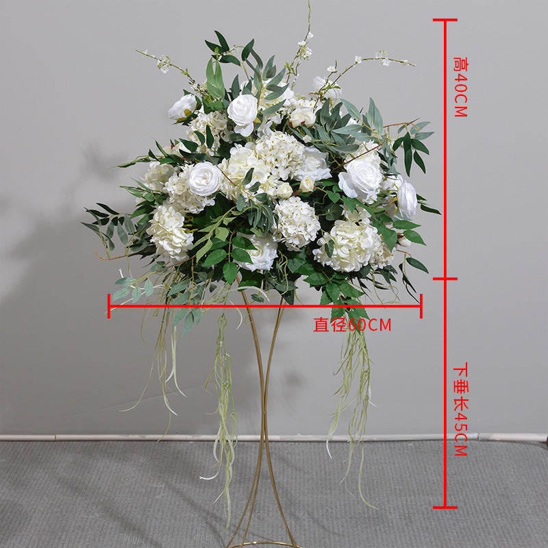 DWD108 Artifical greenery rose ball green plant table ball decor wedding party ceremony floral centerpiece