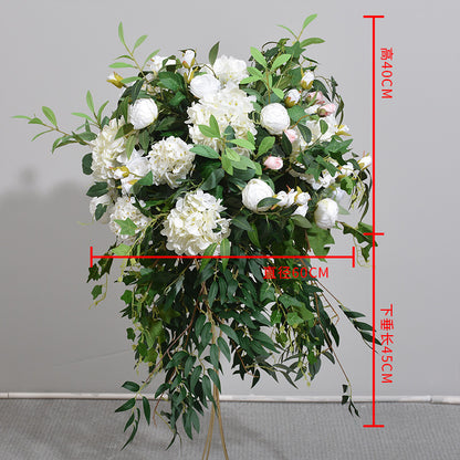 DWD108 Artifical greenery rose ball green plant table ball decor wedding party ceremony floral centerpiece