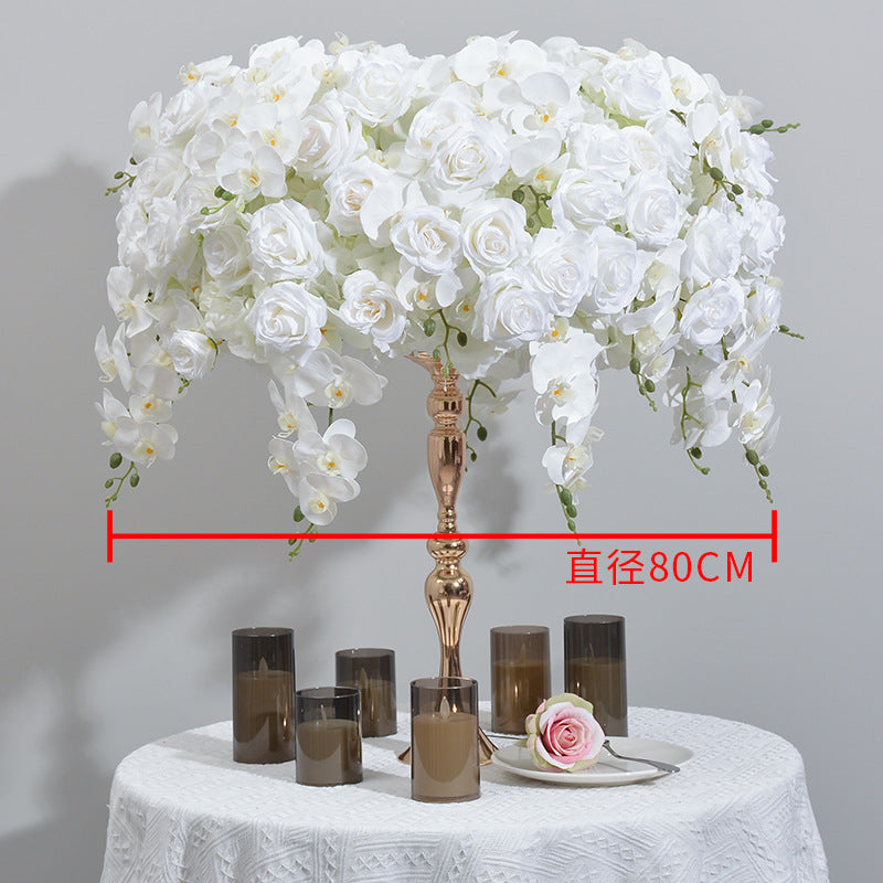 DWD109 Artifical orchid rose ball table ball decor wedding party ceremony floral centerpiece