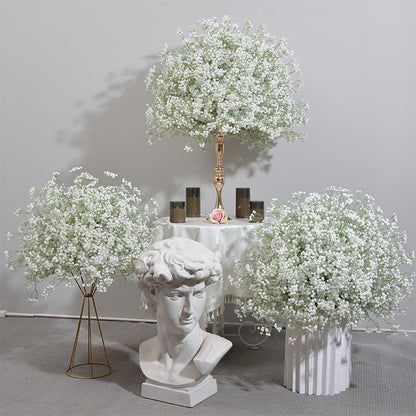 DWD112 High quality soft touch PU babybreath ball table decor wedding party ceremony floral centerpiece