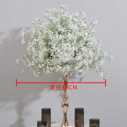DWD112 High quality soft touch PU babybreath ball table decor wedding party ceremony floral centerpiece