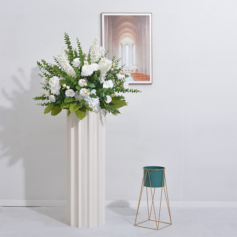 DWD129 80cm eucalyptus rose ball greenery ball table centerpiece decor wedding floral arrangement