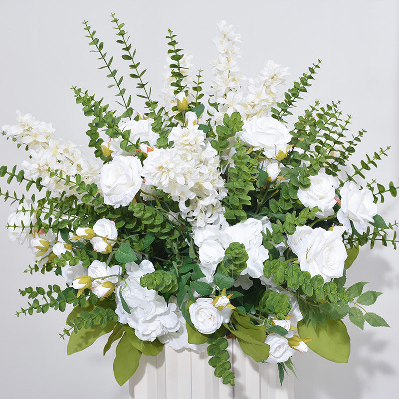DWD129 80cm eucalyptus rose ball greenery ball table centerpiece decor wedding floral arrangement