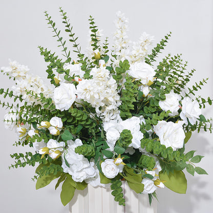 DWD129 80cm eucalyptus rose ball greenery ball table centerpiece decor wedding floral arrangement